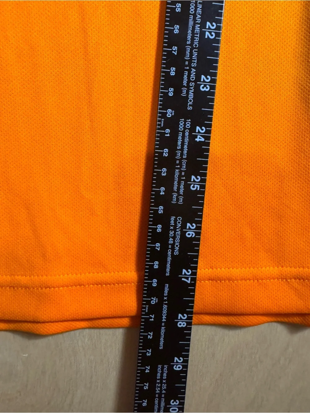 Nike Men's Bright Orange Polo with White Trim and Sleeve Logo Size Medium